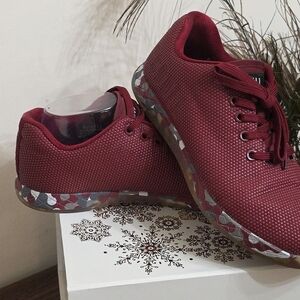 🔥 NoBull Low Superfabric Trainer Cabernet Red UNISEX Men Size 8/Womens Size 9.5